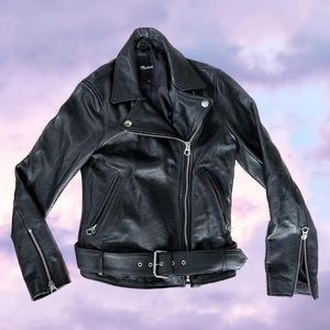 Genuine Leather Moto Jacket